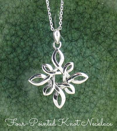 Four-pointed Celtic Knot Necklace
