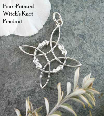 Four-pointed Witch's Knot Pendant