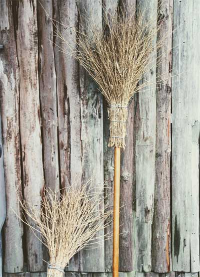 making your own besom broomstick