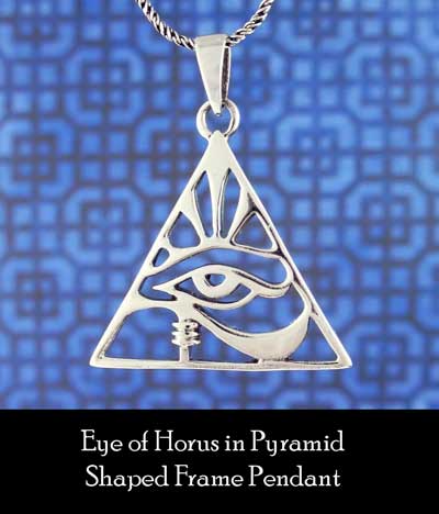 Pyramid Shaped Eye of Horus Pendant