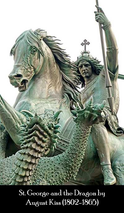 St. George and the Dragon by August Kiss