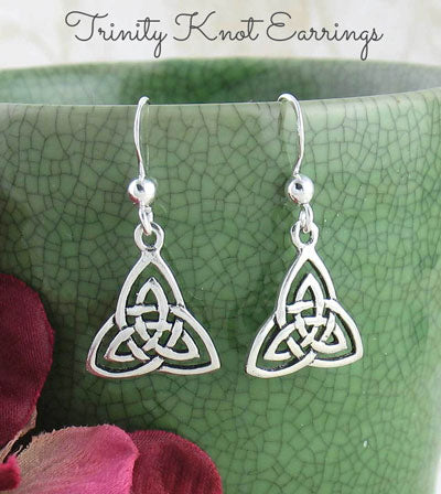 Celtic trinity knot earrings