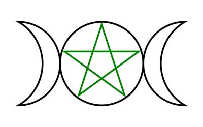 Dreifaches Göttinnensymbol – Dreifacher Mond