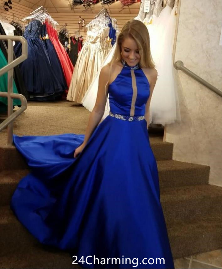 royal blue pageant gowns