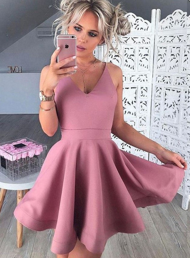 baby pink short dress