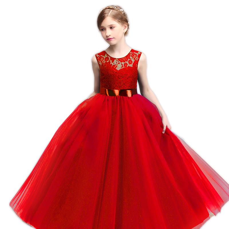 Детское красное платье фото