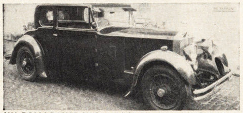 1930 Rolls Royce 20/25 Fix Head Coupe by Park Ward