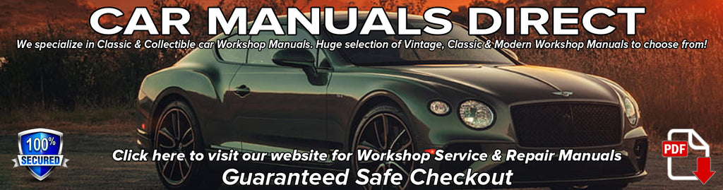 Bentley Workshop Manuals | carmanualsdirect