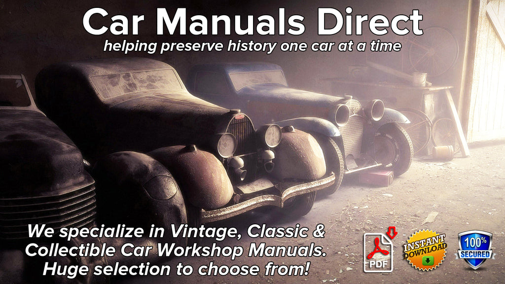 Classic and Vintage Car Workshop Manuals | carmanualsdirect