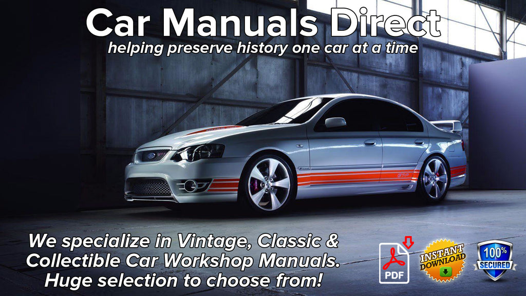 Ford Falcon Workshop Manuals | carmanualsdirect