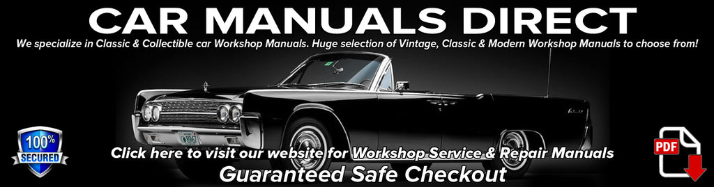 Classic Car Workshop Manuals | carmanualsdirect