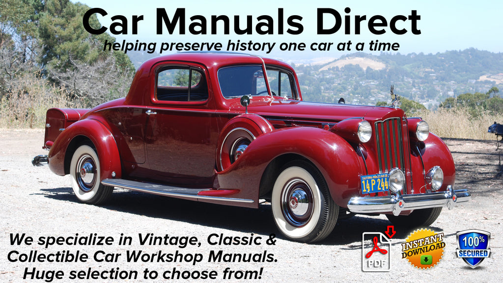 Packard Workshop Manuals | carmanualsdirect
