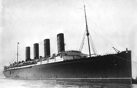 RMS Lusitania at Port in New York