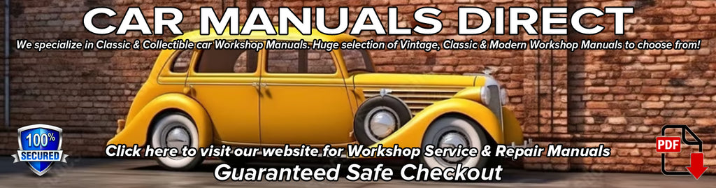 Massive selection of Classic Car Workshop Manuals | carmanualsdirect