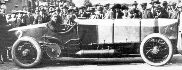 Chitty Bang Bang 1 - a lengthened Mercedes 75 HP fitted with a 6 cylinder Maybach Zeplin aero engine