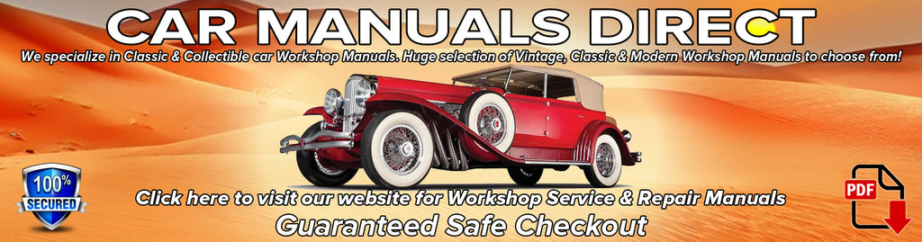 Classic Car Workshop Manuals | carmanualsdirect