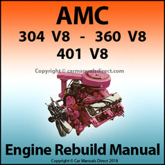 AMC 304, 360 & 401 V8 Engine Rebuild Manual | carmanualsdirect – Car