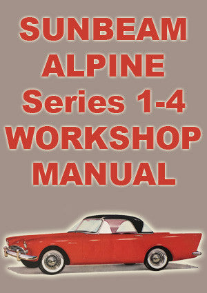 SUNBEAM Alpine Series 1-4 1959-1965 Workshop Manual – Car Manuals Direct