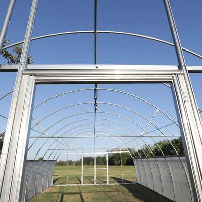 hoop house view