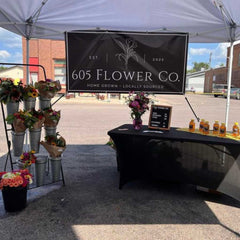 Farmers Market Booth for Flower Farm