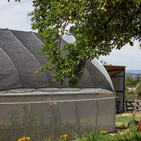 greenhouse plastic with shade cloth