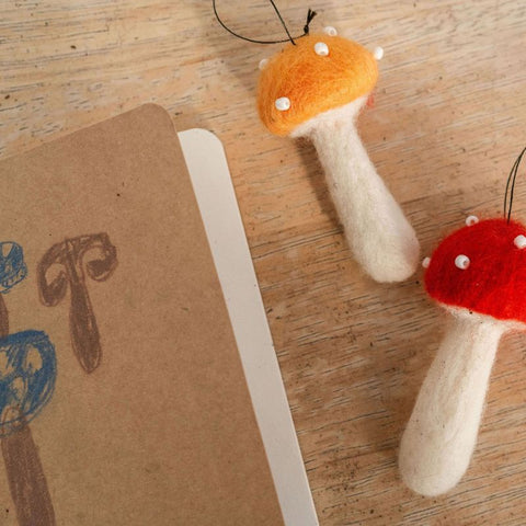 mushroom growing activity notebook and models