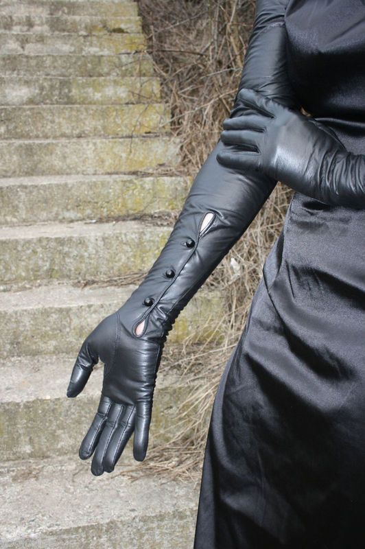 leather elbow gloves