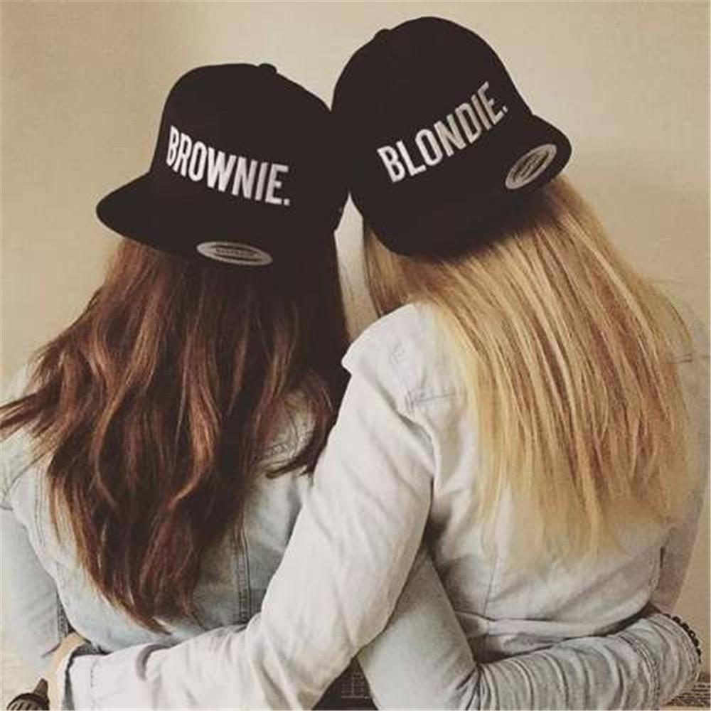 Blondie Brownie Best Friends Snapback Caps Iwisb