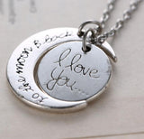 I Love You To The Moon and Back Necklace