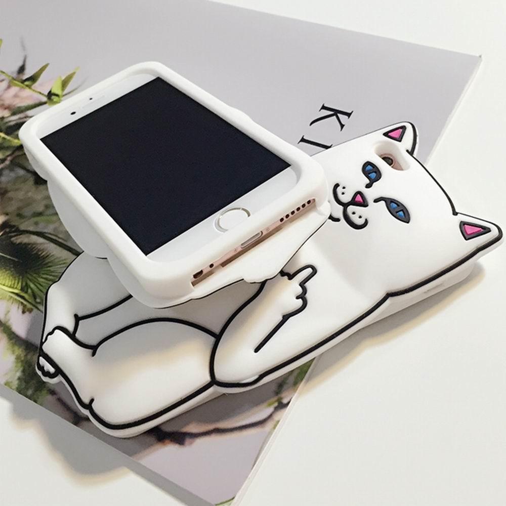  Cat  Middle  Finger  Phone Case  for iPhone IWISB