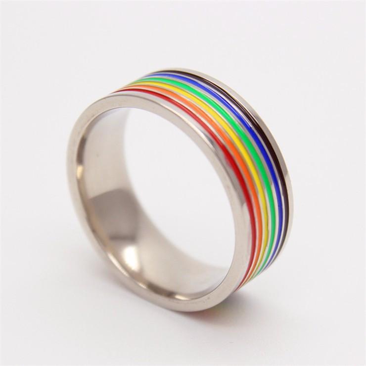 rainbow gay pride rings