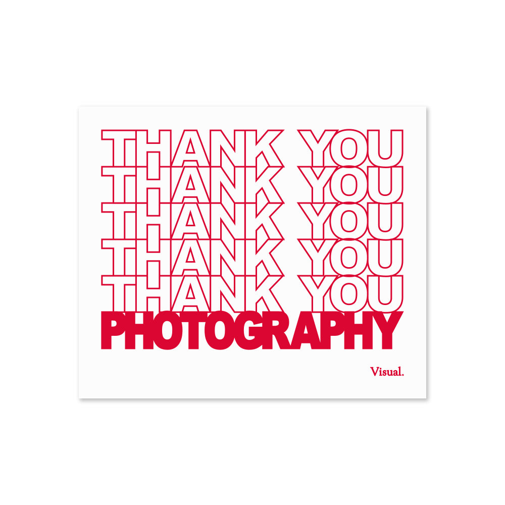 Thank You Photography Sticker