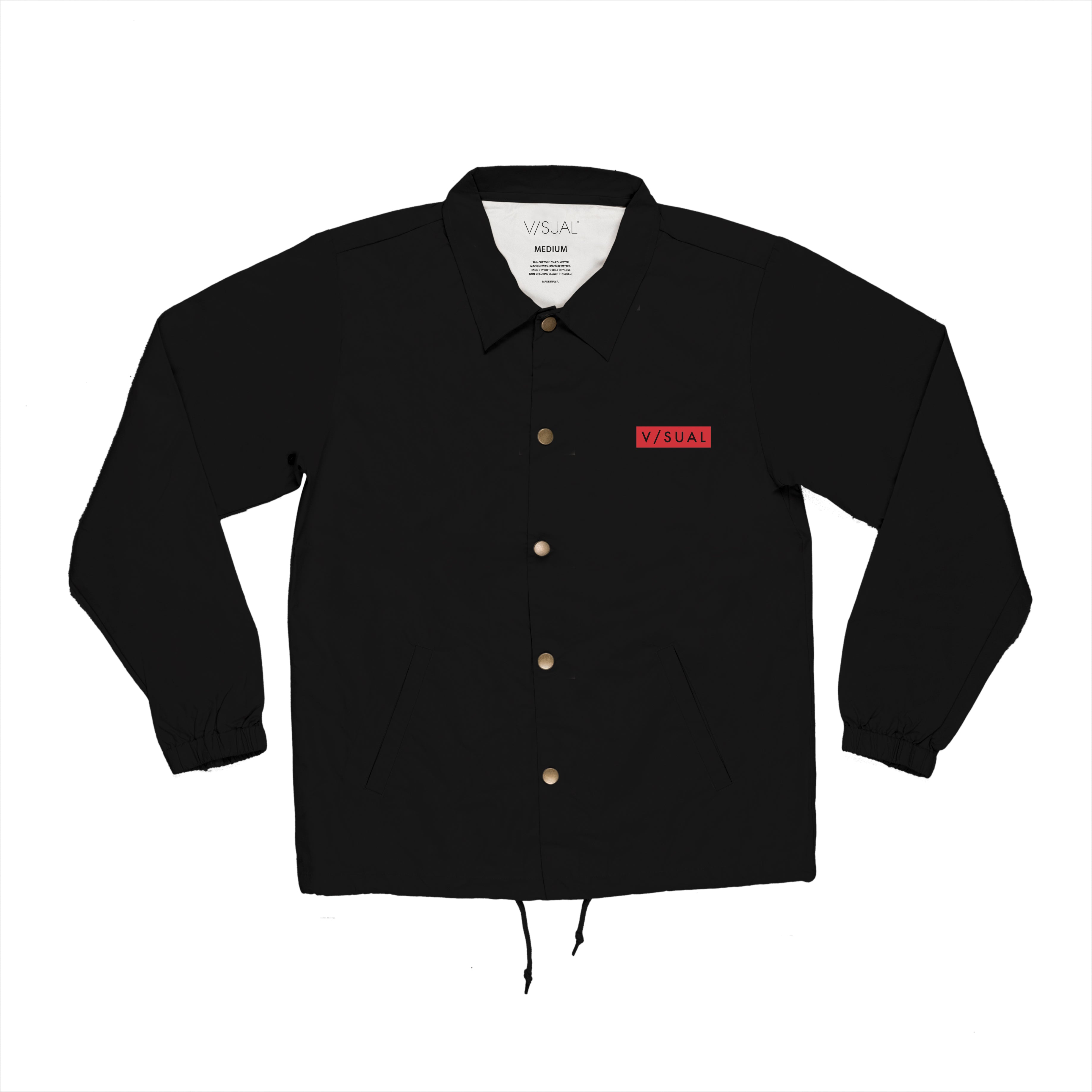 Medium Format Coaches Jacket - Black