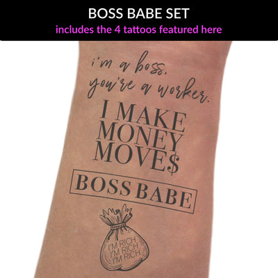 Boss lady  famous tattoo words download free scetch