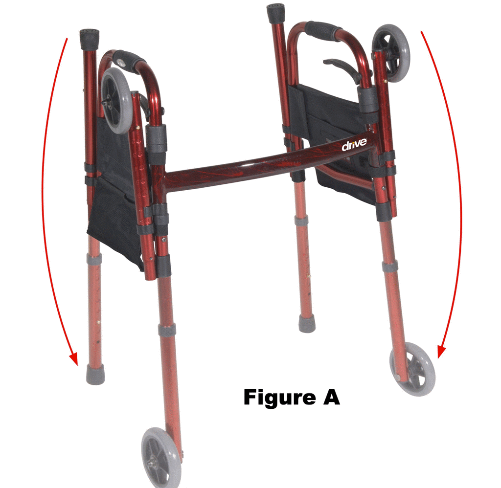 collapsible walker for travel