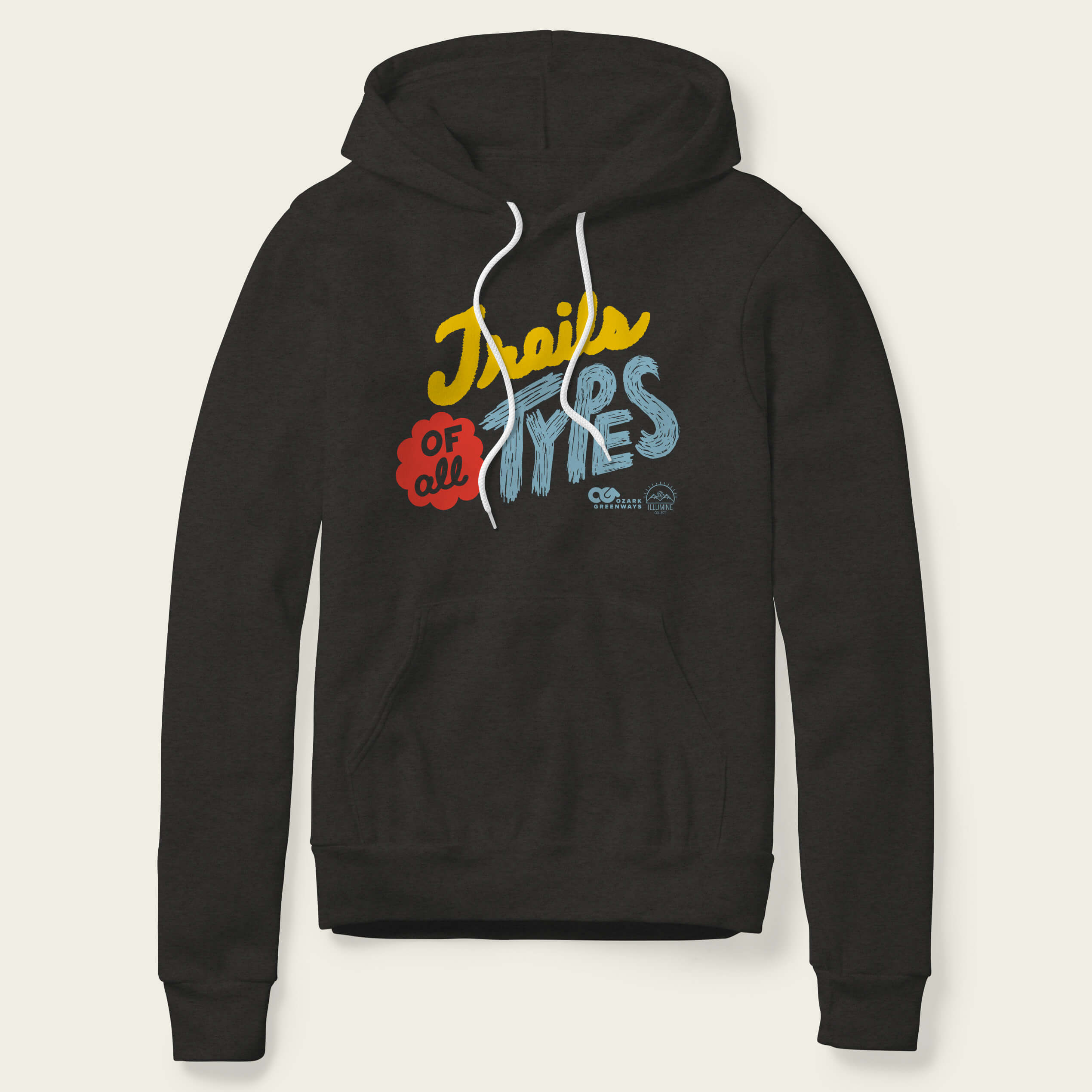 Trails of all Types Hoodie - Black – Illumine Collect