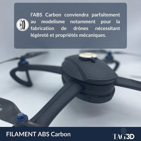 drone abs carbone filament impression 3d