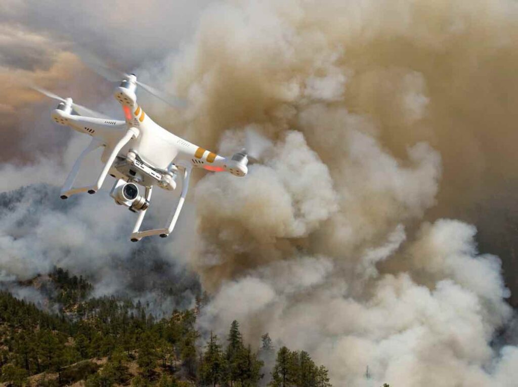 Drone feu incendie foret impression 3D atome3D