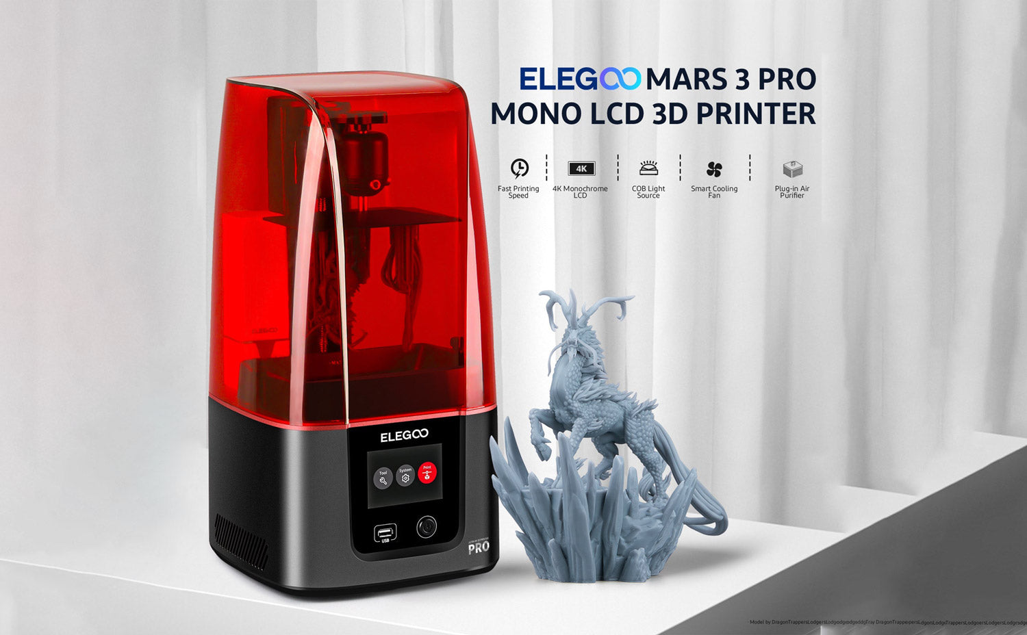 Elegoo Saturn S - Imprimante 3D résine pour le dentaire