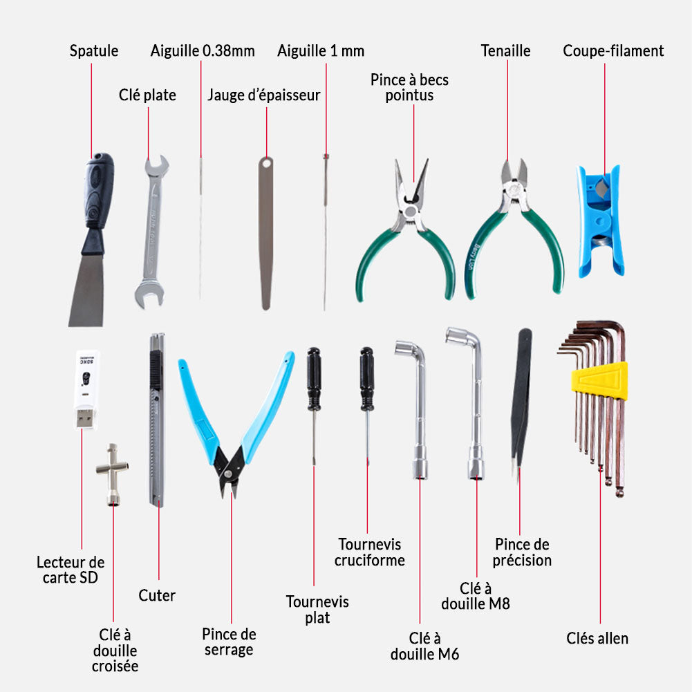 Creality Boite à outils d'impression 3D