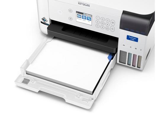 Imprimante à sublimation Epson A4 SC-F100 garantie 6000 feuilles, vue chargeur de feuilles