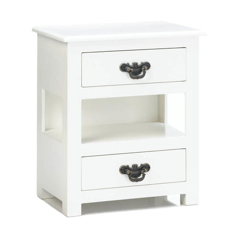 Mini Tabletop Two Drawer Table