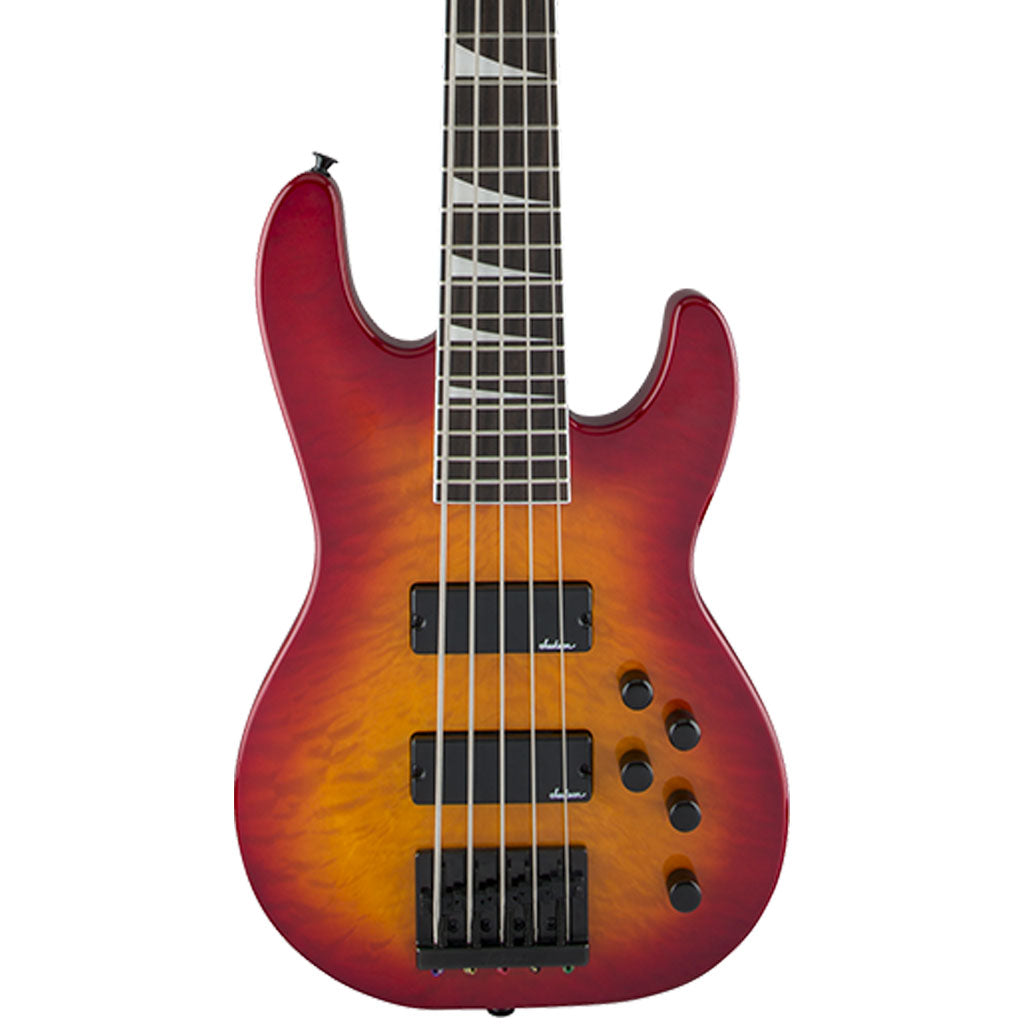 Jackson JS Series Concert Bass JS3VQ, Amaranth Fingerboard, Cherry Bur