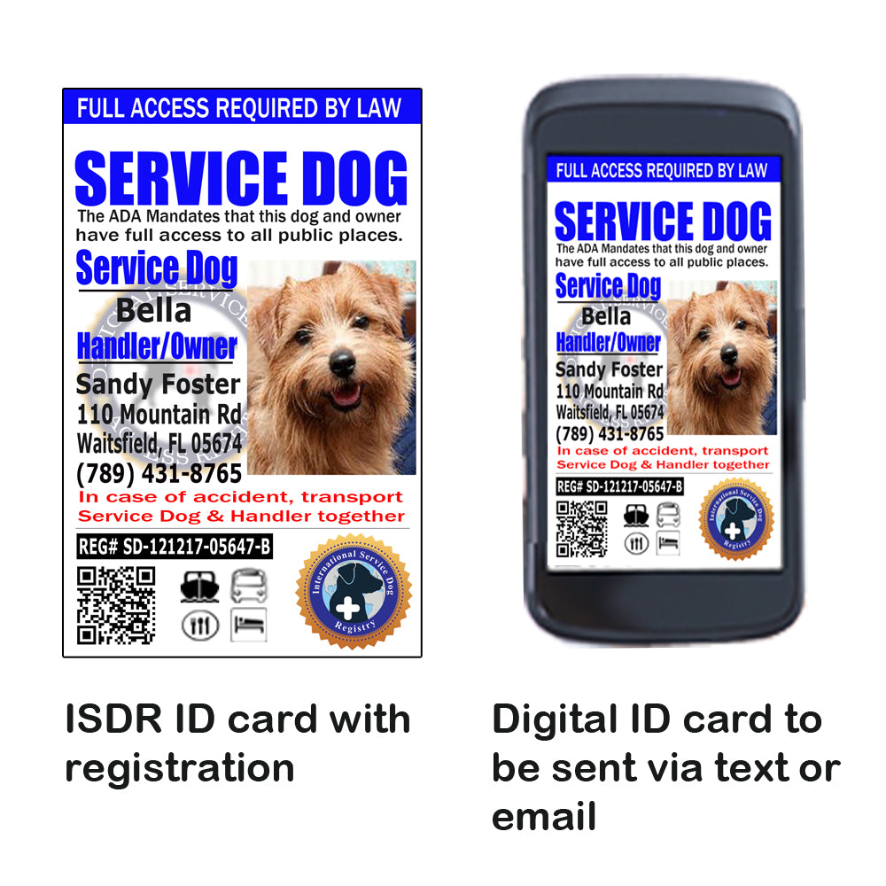 digital service dog id