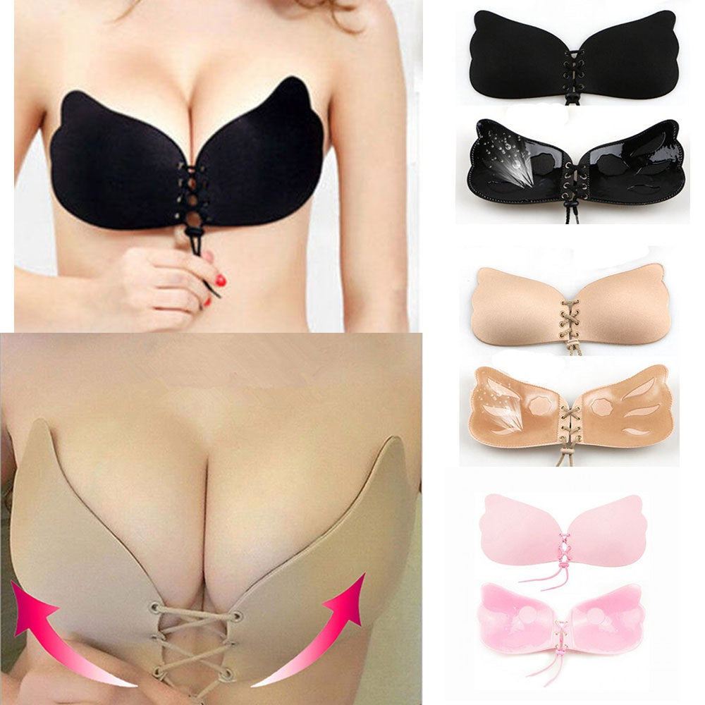 backless silicone push up bra