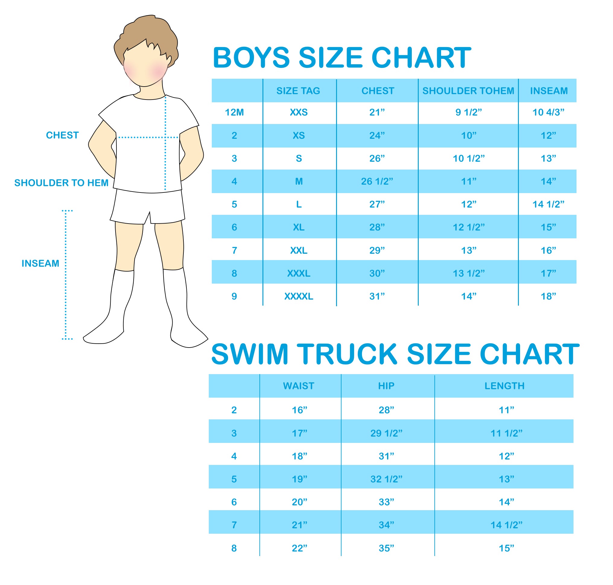 Size Guide for Clothing & Shoes