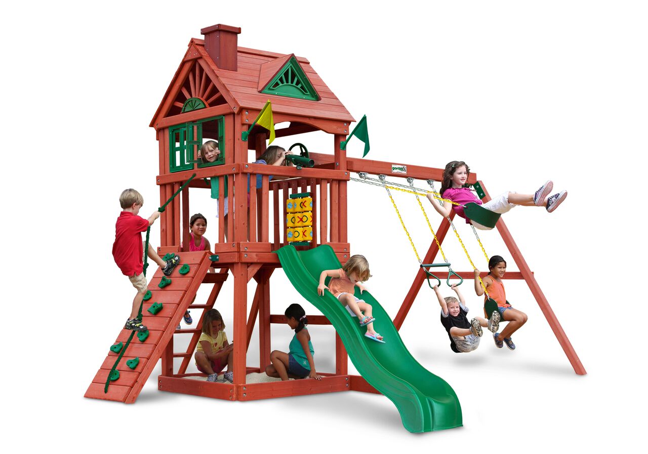 five star ii space saver swing set