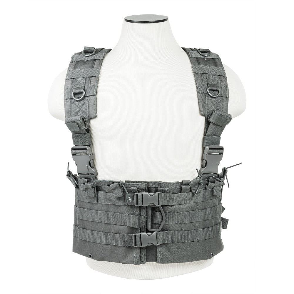 Tactical Combat Chest Rig Bag Protective Vest Front Pouch Recon