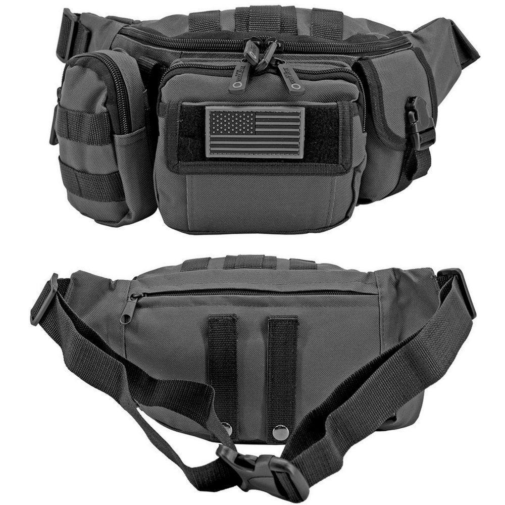  T3 Tactical Fanny Pack, Black : Sports & Outdoors