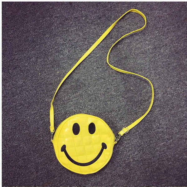 smiley face cross body bag